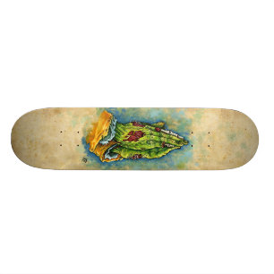 ZOMBIE SOM BER HÄNDER OLD SCHOOL SKATEBOARD BRÄDA 21,6 CM