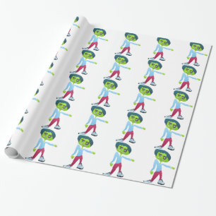 Zombie som slår in papper presentpapper