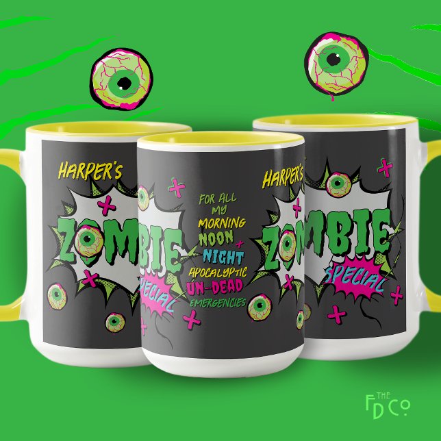 Zombie Special Ghoulishly Fun Personalized  Mugg (Skapare uppladdad)