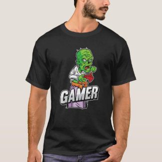 Zombie-spelare lat halloween-kostym cool video spe t shirt