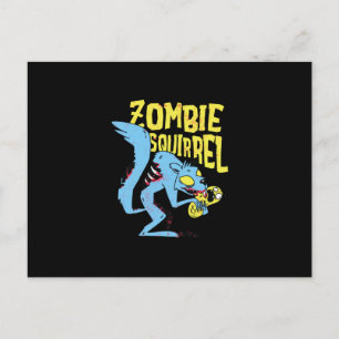 Zombie Squirrel Vykort