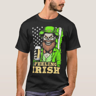 Zombie St patricks day Feeling Irish Funny Beer US T Shirt