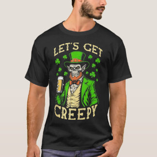Zombie St Patricks Day Funny Beer ger kreepy T Shirt
