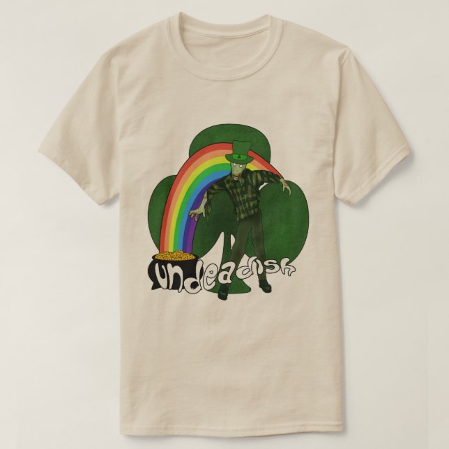 Zombie St patricks day Tees Tröja (Design framsida)