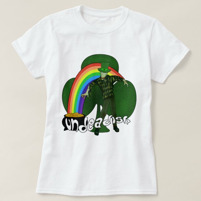 Zombie St patricks day Tees Tröja (Design framsida)