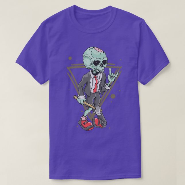 Zombie Sten på T Shirt (Design framsida)