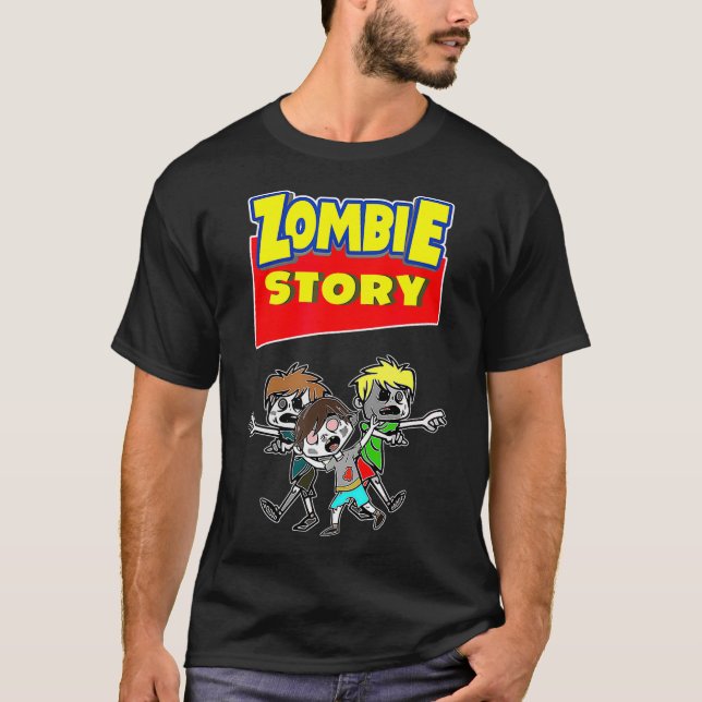 Zombie Story Halloween Zombies Leksak Roligt Anime T Shirt (Framsida)