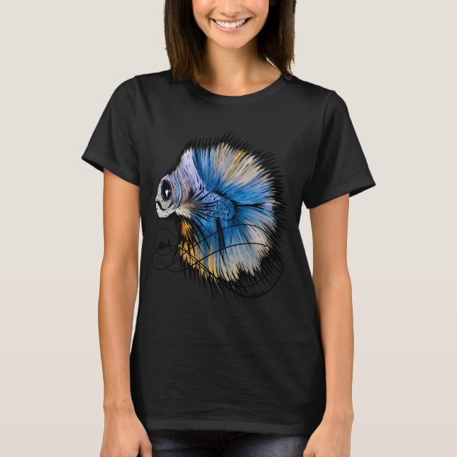 Zombie stridande fisk t shirt (Framsida)