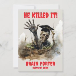 Zombie-Studentfest Inbjudningar