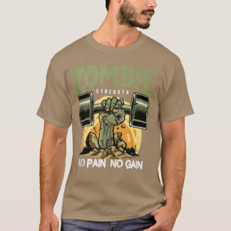 Zombie Styrka ingen smärtsam Roligt Utformning 16 T Shirt