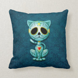 Zombie Sugar Kitten, blå Kudde