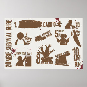 Zombie Survival Guide Poster
