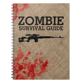 Zombie Survival Guide Rolig Anteckningsbok