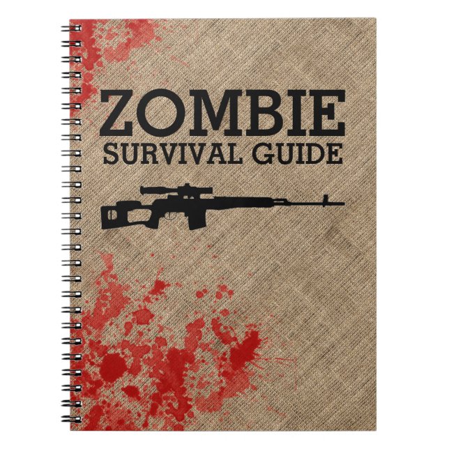 Zombie Survival Guide Rolig Anteckningsbok (Framsidan)