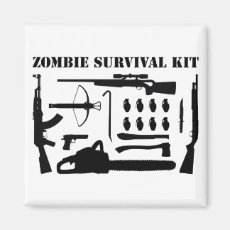 Zombie Survival Kit Magnet
