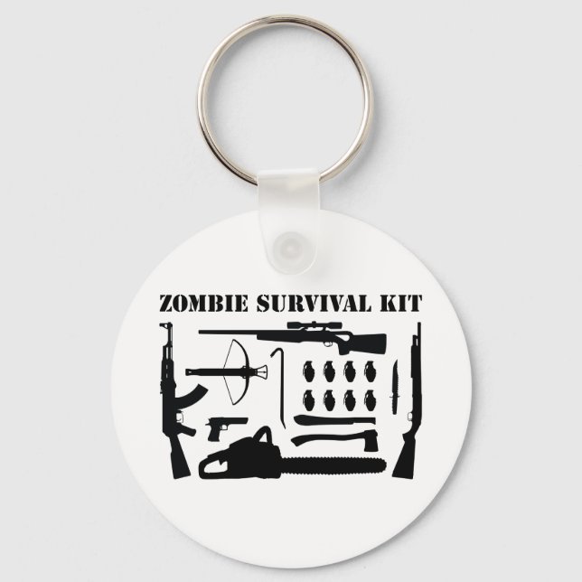 Zombie Survival Kit Nyckelring (Framsida)
