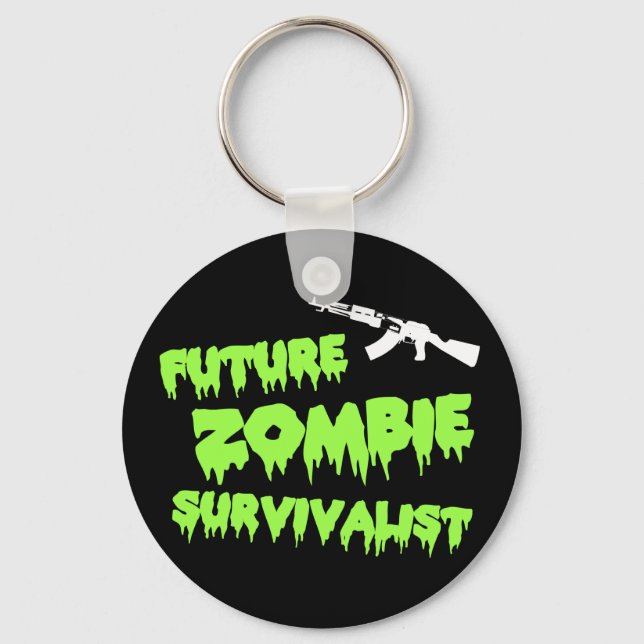Zombie Survivalist Keychain Nyckelring (Framsida)