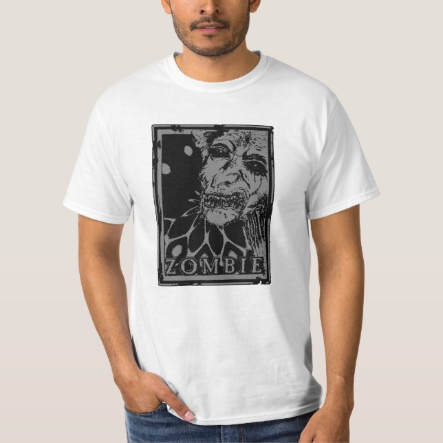 ZOMBIE- Svart & Grå T-shirt (Framsida)