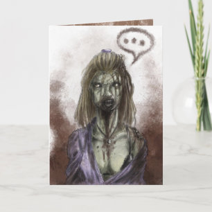 Zombie Swehoney Card Helgkort