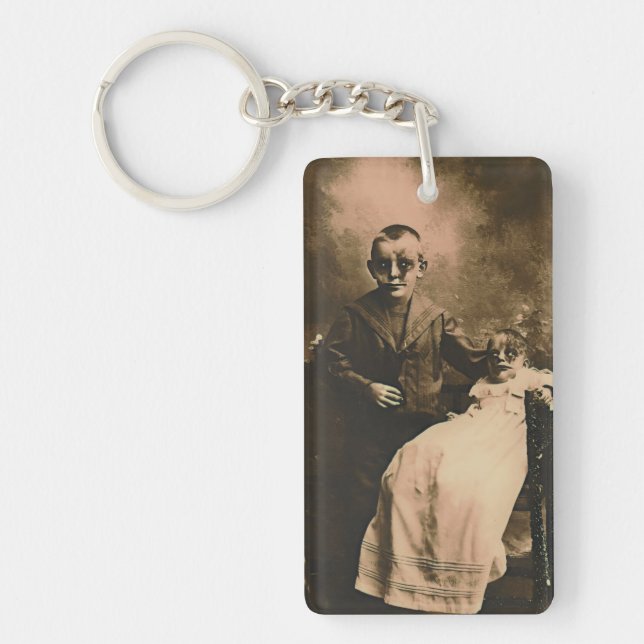 Zombie Syskon Nyckelring (Framsidan)