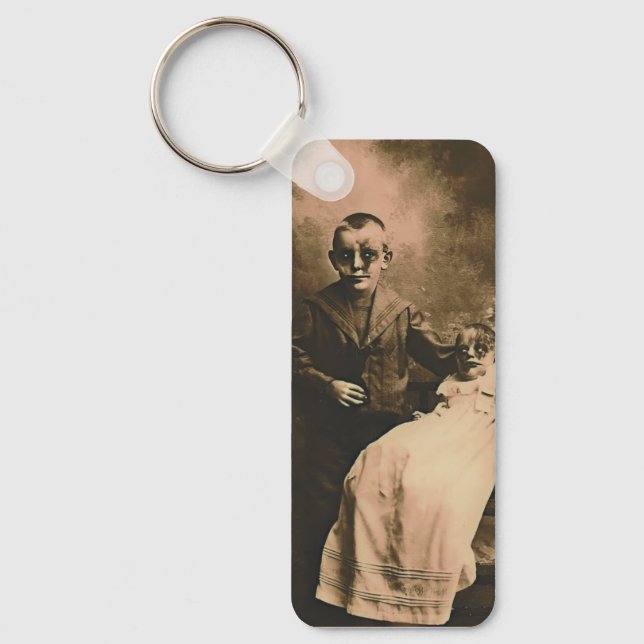 Zombie Syskon Nyckelring (Framsida)