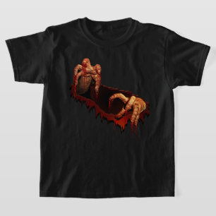 Zombie T-shirt för barn Grym Zombie Ringer T-shirt