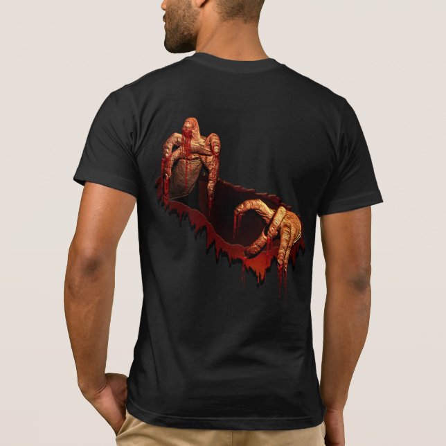 Zombie T-shirt Horror Zombie Odöda Tee Shirt (Baksida)
