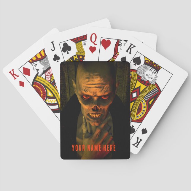 Zombie tänkande casinokort (Baksidan)