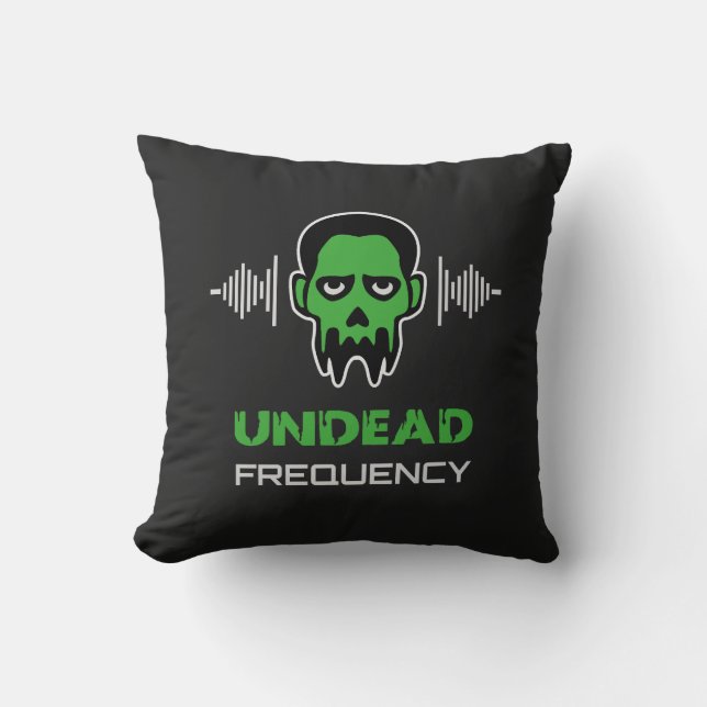 Zombie Techno Rave Kudde (Framsida)