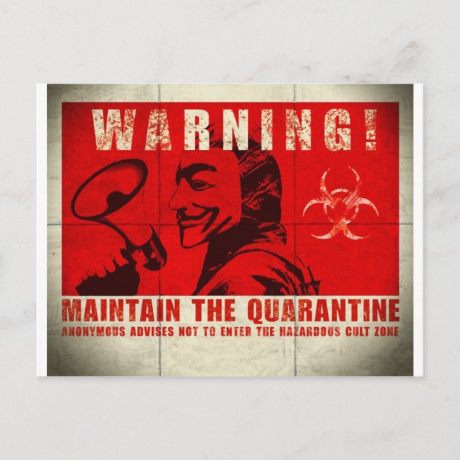 Zombie,tecken Vykort (Framsida)