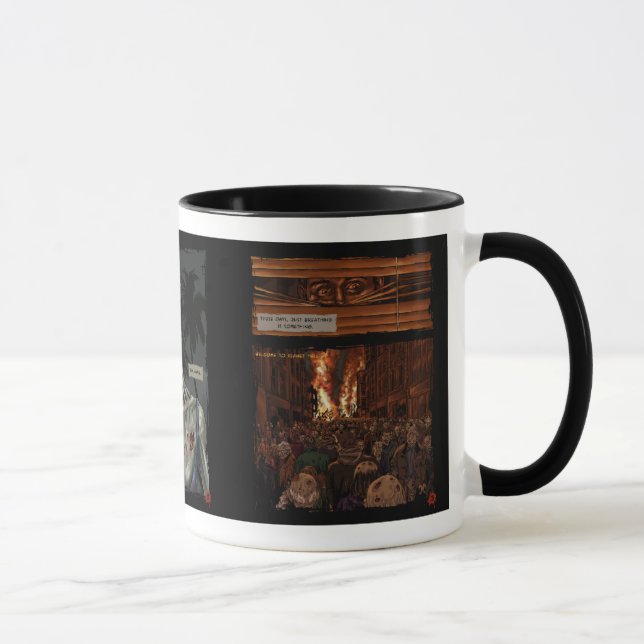 Zombie Tecknad Mugg (Höger)