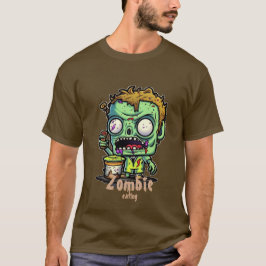 Zombie tecknad T-shirt