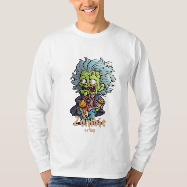 Zombie tecknad T-shirt (Framsida)