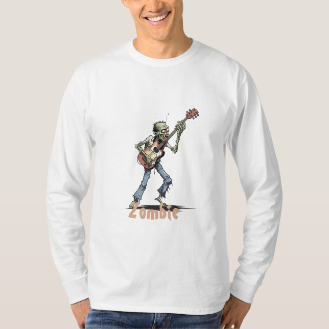 Zombie tecknad T-shirt (Framsida)