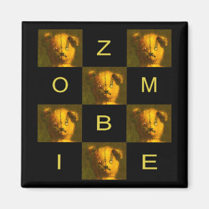 Zombie Teddy Fridge Magnet