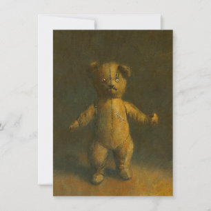 Zombie Teddy-inbjudningskort Inbjudningar
