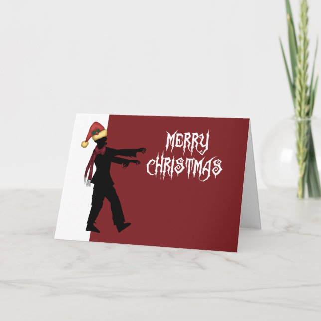 Zombie Tomte Helgkort (Framsida)