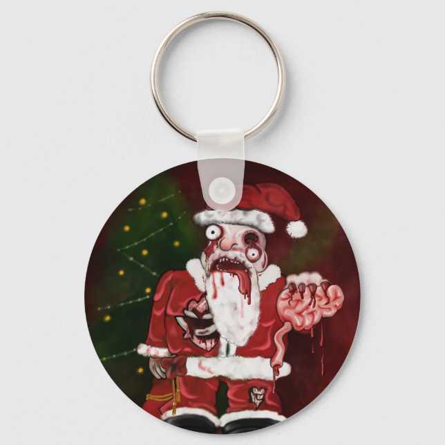 Zombie Tomte Nyckelring (Framsida)