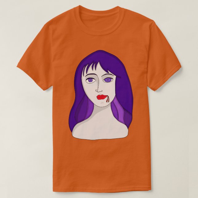 Zombie törstig för blod t shirt (Design framsida)