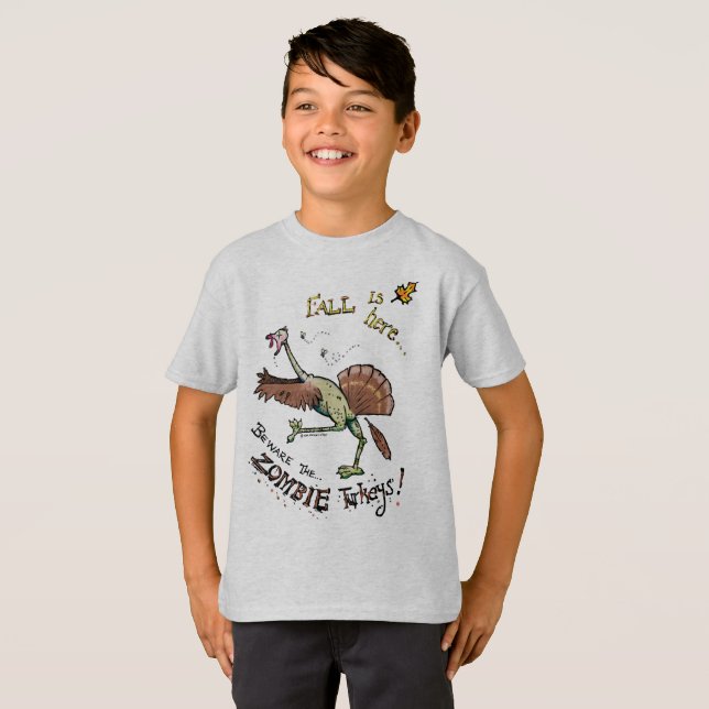 Zombie Turkiet T-shirt (Hel framsida)