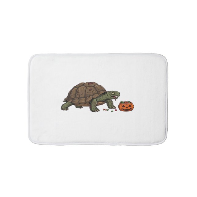 Zombie Turtle Candy Crawl - Spooky Slow Halloween  Badrumsmatta (Framsidan)