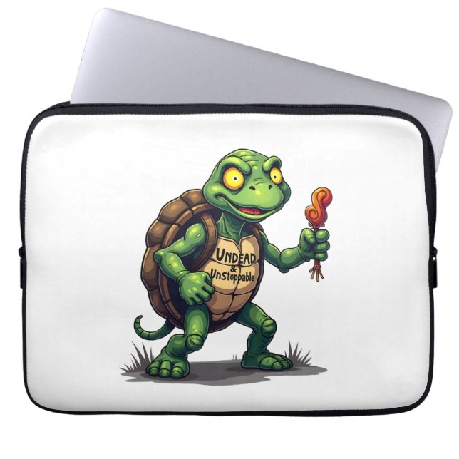 Zombie Turtle Laptop Fodral (Framsidan)