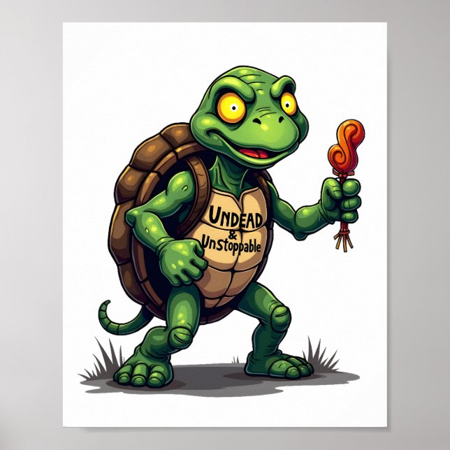 Zombie Turtle Poster (Framsidan)