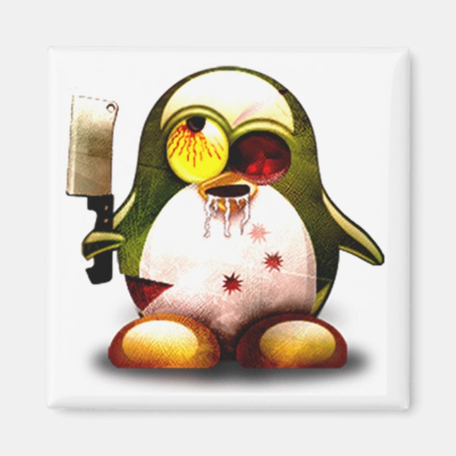 Zombie Tux (Linux Tux) Magnet (Framsidan)