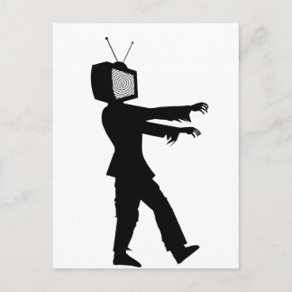 Zombie TV Guy av Chillee Wilson Vykort