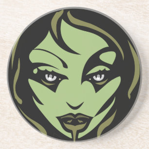 Zombie Underlägg Cute Halloween Zombie Girl Decor Sandsten