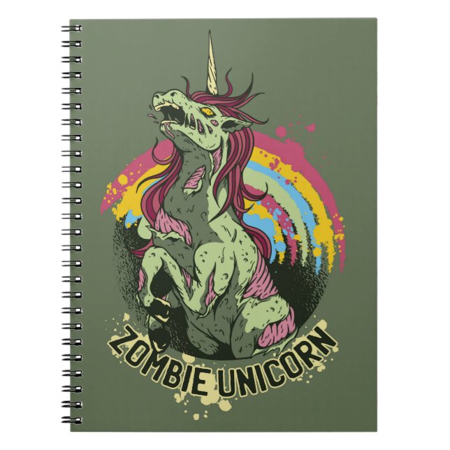 Zombie unicorn anteckningsbok (Framsidan)
