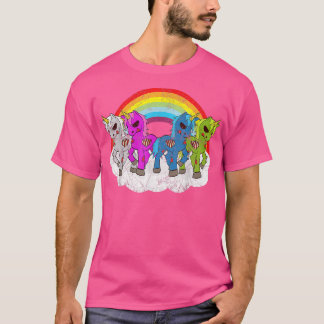 Zombie Unicorn Apocalypse Creatures Halloween Zomb T Shirt