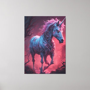 Zombie Unicorn Canvastryck