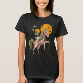 Zombie Unicorn Hunting Skeleton Halloween Hunter G T Shirt